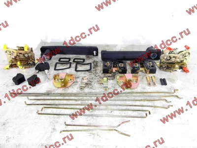 Ремкомплект замков на две двери (ручки внутренние, наружные, личинки, тяги) SH F3000/SH F2000 SHAANXI / Shacman (ШАНКСИ / Шакман)  фото 1 Ханты-Мансийск